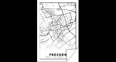 Poster Plattegrond - Kaart - Frechen - Stadskaart - 20x30 cm