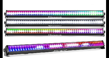 BeamZ set van 4 LCB288 RGBW LED Barren - Wash en stroboscoop - 102 cm