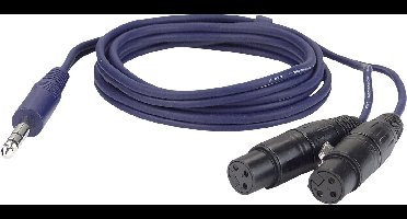 DAP Audio DAP kabel, Stereo Jack - 2 XLR Female, 150cm Home entertainment - Accessoires