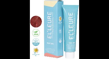 Elleure Haarverf - Teinture 6.66 donkerblond intensief rood - 100 ml