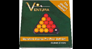 Pool ballen set Polyester 50.8mm Casino English pool