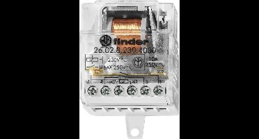 Finder 26.02.8.230.4000 Stroomstootschakelaar Inbouw 2x NO 230 V/AC 10 A 2500 VA 1 stuk(s)