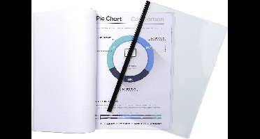 Exacompta 5x Pak van 10 Presentatiemappen Serodo® - gladde PVC 20/100ste - A4 - Transparant - 42742E