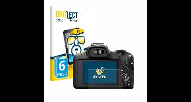 BROTECT - Screenprotector voor Canon EOS R100 - Folie Beschermfolie transparant 6 Stuks