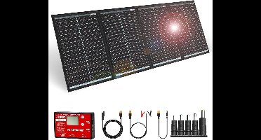Zonnepaneel – Opvouwbaar – Mobiel – Draagbaar – Zonnestroomsysteem – 200W Vermogen – Ingebouwde 10A Laadregelaar Met LCD-Display