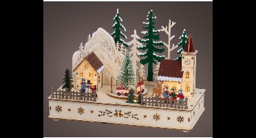 Lumineo - Led scenery l14b28h20cm-7l warm wit