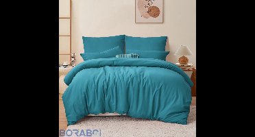 Dekbedovertrekset - Turquoise - 200x200 cm - Microvezel