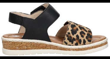 Rieker Sandalen Plat Sandalen Plat - Zwart - Maat 40