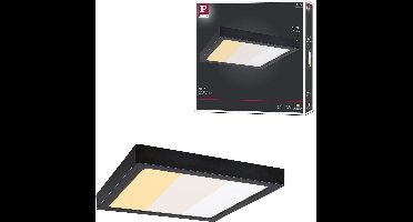 LED-paneel Abia 2 White Select Schemergestuurde bewegingsmelder (HF) hoekig 300x300mm 14W 900lm 2700 - 4000K Zwart