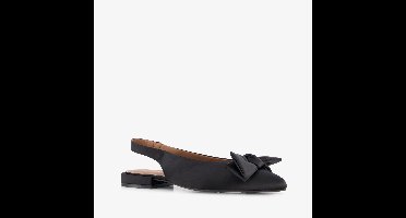 Nova dames slingbacks met strik zwart - Maat 42