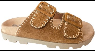 Rohde 6316 76 Slippers Cognac Suede Dames - Cognac - 37