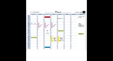 Exacompta Magnetische maandplanning - Franse teksten - Wit - 57150E
