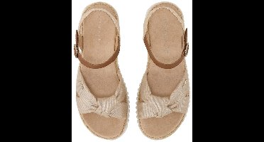Tom Tailor - Sandalen met raffia-details - Maat 36 - gold