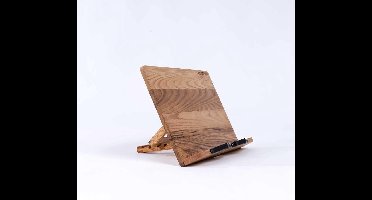 Handgemaakte Houten Boekenstandaard voor Kookboeken en Tablets | Verstelbaar
