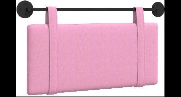 vidaXL - Hangend - hoofdbord - Roze - Stof