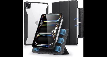 ESR Hoes Geschikt voor iPad Pro 11 (2024/2025) - Rebound Hybrid 360 - Book Case - Sleep/Wake - Zwart