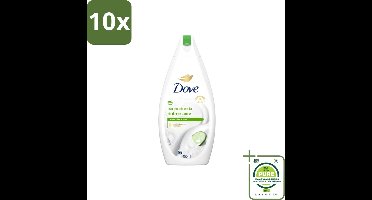 10 x Dove – Douchegel – Refreshing – 450 ml - Grootverpakking - Douchegel - Frisheid - Huid Verzorging - Mild Reinigen - Schuim
