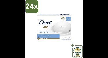 Dove Zeep - Sensitive 4 x 90 gr. - Voordeelverpakking - 24 stuks - Zeep voor gevoelige huid - Uitdroging voorkomen