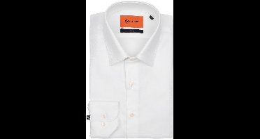 Suitable Twill Overhemd Wit - Maat 39 - Heren - Overhemden Formeel