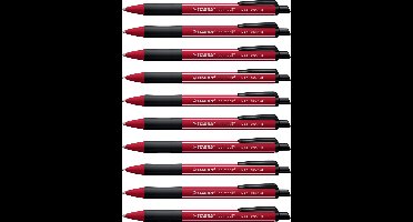 STABILO Pointball - Balpen - NatureCOLORS Wildflower - Navulbaar - Bordeaux - Doos 10 Stuks