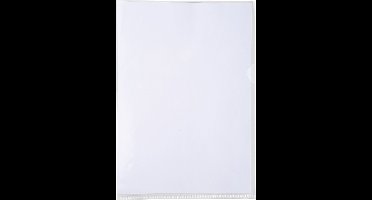 Exacompta 10x Pak van 10 L mappen - gladde en stevige PVC 13/100e - A4 - Transparant - 660530E