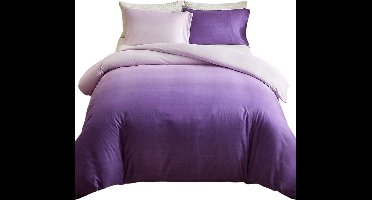 2-Delige Gradient Purple Dekbedovertrekset — Modern & Dromerig - 135x200cm