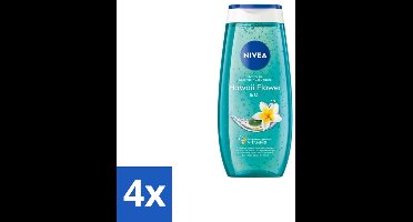 NIVEA Douchegel Hawaii Flower & Oil 250 ml - Voordeelverpakking - 4 stuks