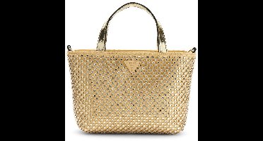 GUESS handtas schoudertas Tasmin Mini Tote Gold goudkleurig