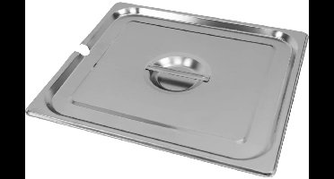 Mega-M GN - Deksel GN 2/3 met lepeluitsparing - Roestvrijstaal - Hittebestendig - Professioneel