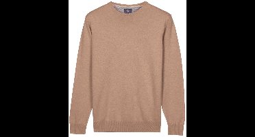 Baileys – Heren Trui – Basic Pullover – Ronde hals trui - Taupe - NOS8200-865