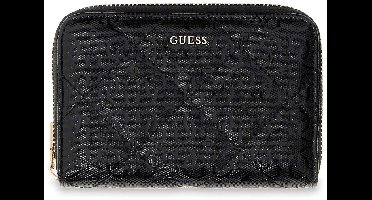 GUESS portemonnee Libby SLG Zip Around Wallet Black zwart