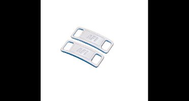 New Age Devi - Sneaker Tags Wit Metaal Schoenaccessoires - Schoenveters geschikt voor o.a. AF1