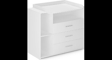 DailySupplies® Commode Baby - Verzorgingstafel - Luiertafel - Babykamer - Wit