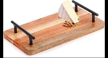 Dienblad Houten met Handgrepen 30x15,5 cm - Serveer Plateau - Serveerplateau