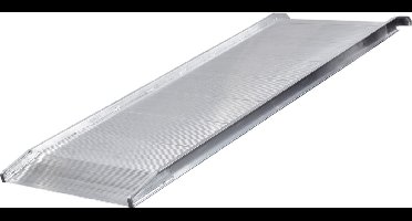 Oprijplaat vast aluminium 680kg 2700 x 970mm bruikbare breedte 920mm MW Tools AOP3008