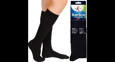 Lucovitaal Bamboe kniesok zwart maat 43-46 1 Paar