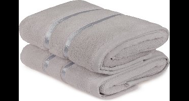 Asir - Handdoek Set - Lichtblauw - 50 x 90 cm - 100% Microkatoen