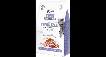 Brit Sterilized Weight Control Eend&Kalkoen - Kattenvoer - 400 g