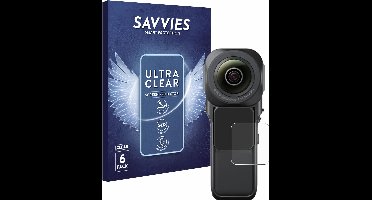 Savvies - Screenprotector voor Insta360 One RS 1-Zoll 360 - Folie Beschermfolie transparant 6 Stuks