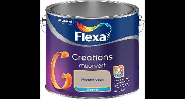 Flexa - Creations Muurverf Zijdemat - Midden Veen - Mengverf - 2.5 L