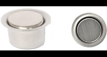 Magneetsluiting - RVS geborsteld - RVS - Dulimex - onzichtbaar, deurdikte min-max 16-30 mm