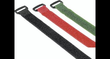 Hama Klett-Kabelbinder mit Öse, wiederverwendbar, 20 x 250 mm, farbig, 9 Stück (00221006)