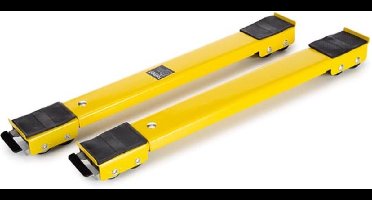 Toolland Uitschuifbare meubelrollers, 2-delig, uitschuifbaar van 44.5 cm tot 70 cm, draagkracht 250 kg