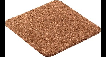 Onderzetters kurk 6-delig 9x9cm