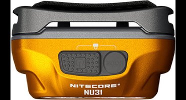 NiteCore NU31 orange Hoofdlamp LED werkt op een accu 550 lm