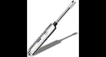 Papillon - Lange Elektrische Aansteker - USB Oplaadbaar - Flexibele Aansteker - Gasfornuis - Kaarsjes - BBQ - Zilver