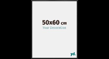 Your Decoration - Fotolijst 50x60 cm - Aluminium - Zwart Mat - New York