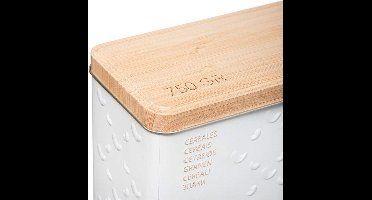 Multi-functionele Kist Nature Scandi Metaal Wit 750 g