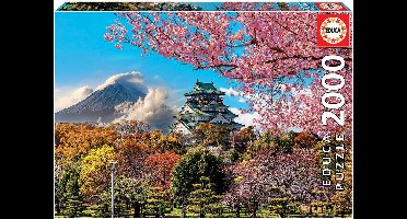 Educa - Kastaal Osaka - Puzzel voor Volwassenen - 2000 stukjes - Sinterklaas Cadeautjes