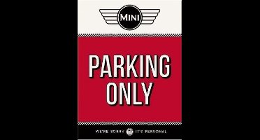 Mini Parking Only. Koelkastmagneet 8 cm x 6 cm.